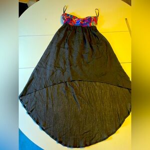 -Billabong small high low beach dress embroidered bust NWT